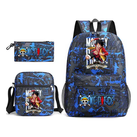 Juego De 3 Mochilas Goku Dragon Ball Z Para Niños Color A