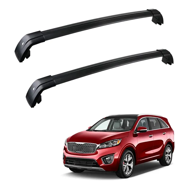 Barra De Techo Enganchable Negra Para Auto Y Camioneta