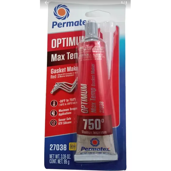 Silicón Rojo Alta Temperatura Permatex