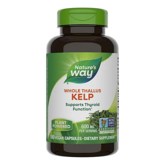 Kelp De Nature's Way, Apoya La Función Tiroidea*, 600 Mg Por