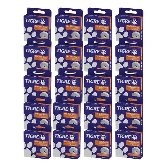 Kit 20 Pcs Fita Vedarosca 18mmx10m Tigre