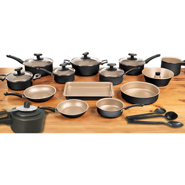 Conjunto Panelas 17 Pc Antiaderente Brinde Panela Pressão Conjunto Panelas 17 Pc Antiaderente Brinde Panela Pressão