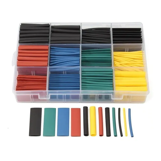 Espaguete/tubo Termo Retrátil Colorido Kit Com 530 Peças