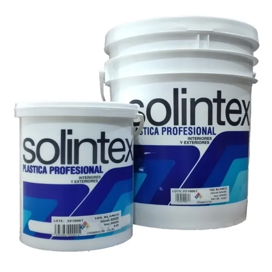 Pintura Solintex Plástica Prof. 1 Gl Blanco 105