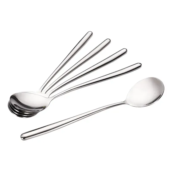 Miupoo Cuchara Sopa Coreana Acero Inoxidable Mango Largo 5