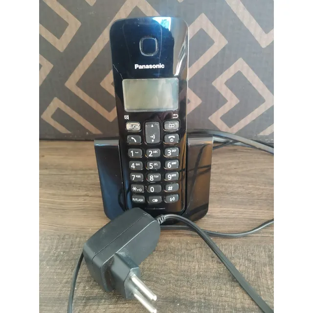 Telefone Panasonic Kx-tgb110 Sem Fio - Usado Preto