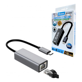 Adaptador Type C Rj45 2.5g Velocidade 2500mbps Cabo De Dados Adaptador Type C Rj45 2.5g Velocidade 2500mbps Cabo De Dados