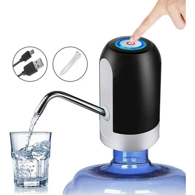 Bomba Con Carga Usb Dispensador De Agua Botella 20 Litros