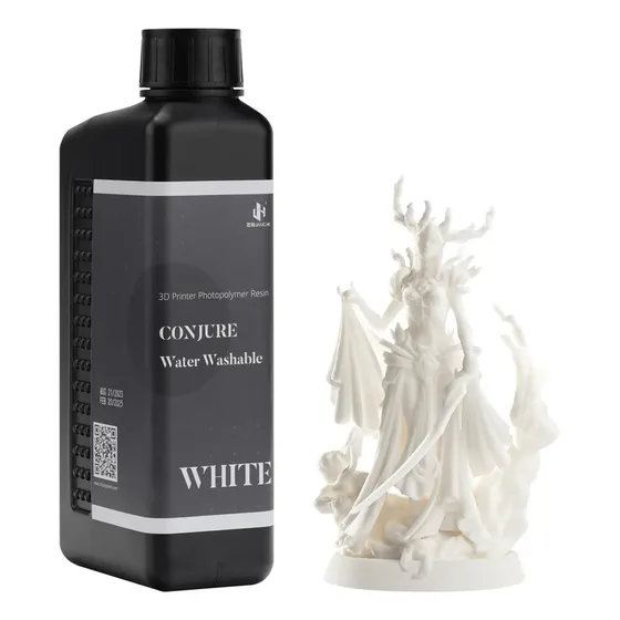 Resina 3d Lavable En Agua 1kg Conjure Cad001000308 Color Blanco
