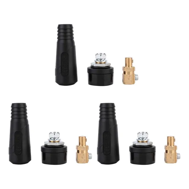 3 Piezas Cable De Soldadura Panel Conector Enchufe Y Enchufe