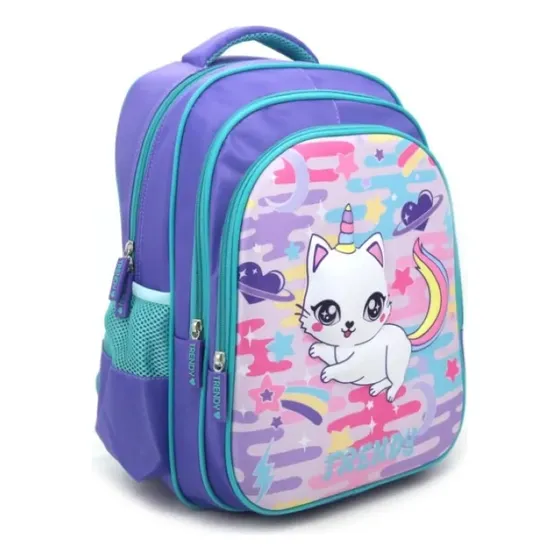 Mochila Escolar Nena Diseños Unicos Estampados Reforzada 