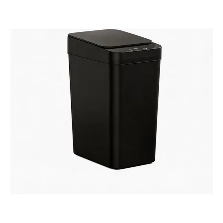 Lixeira Inteligente 12l Automática Com Sensor Sem Toque Preto
