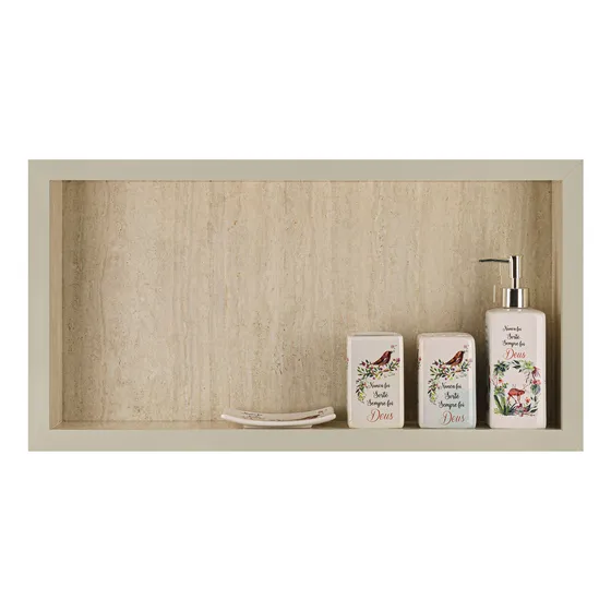 Nicho Para Banheiro Em Porcelanato 60x30x10 Cm Selecione Cor