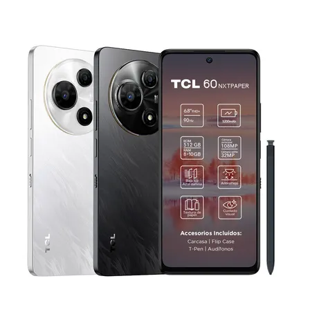 Smartphone Tcl 60 Nxtpaper 512gb + Lápiz Blanco