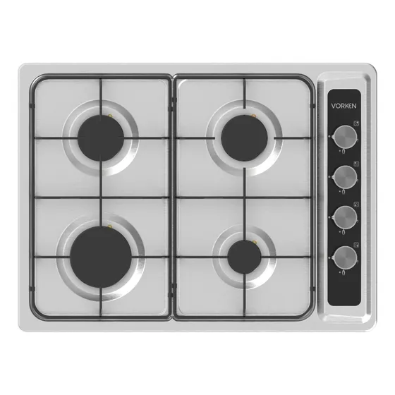 Encimera A Gas Vorken Inox 4q