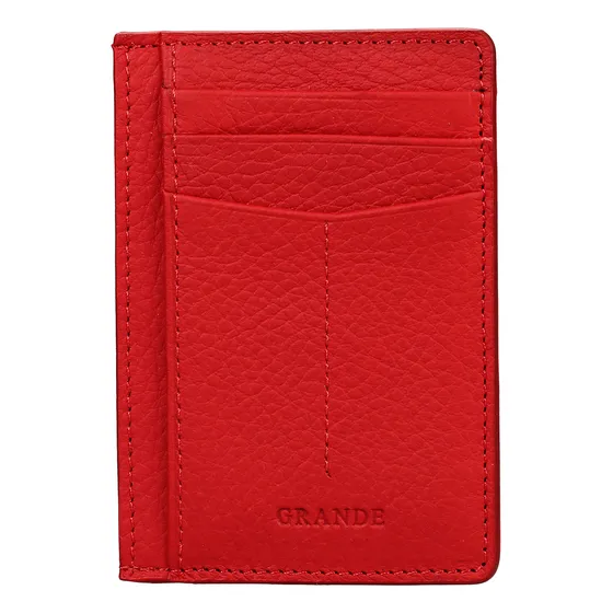 Grande 3605 Genuine Leather Card Holder For Women And H96hw