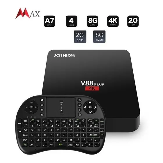Tv Box  Android 7.1 Smart Tv Box 4k Quad Core 8g W