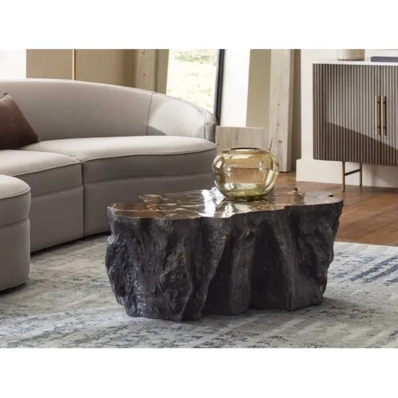 Mesa Grande Rústica Tronco Roble Decoración