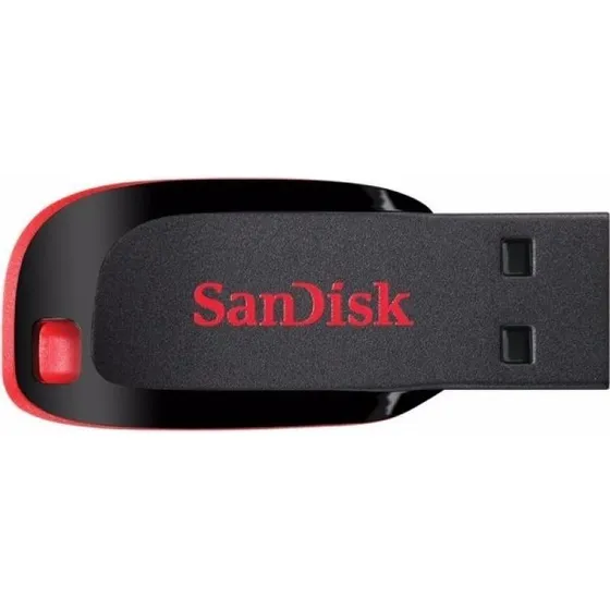 Memoria USB SanDisk Cruzer Blade 32GB 2.0 negro y rojo