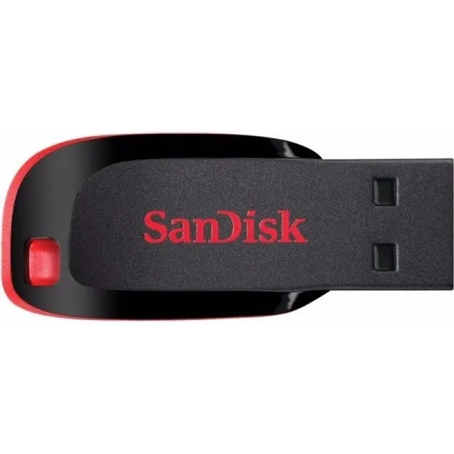 Memoria USB SanDisk Cruzer Blade 32GB 2.0 negro y rojo