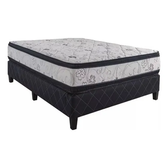 Somier Divino Etop 2 Plazas 140x190 Cm Espuma Color Blanco