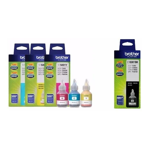 Kit De 4 Tintas Brother 6001 Negro- 5001 Originales Cy Mag Y