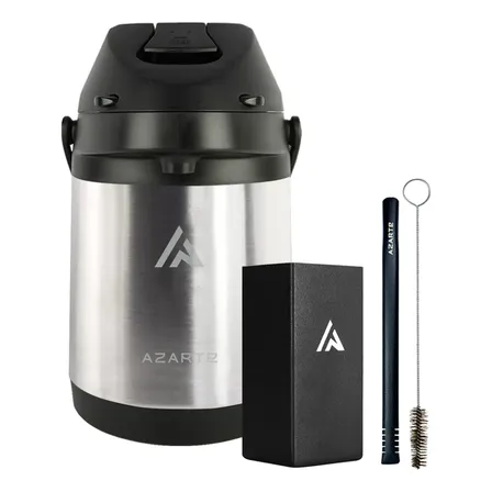 Kit Tereré Azarte Garrafa Térmica 2,5l Copo Cuia Bomba Lisa