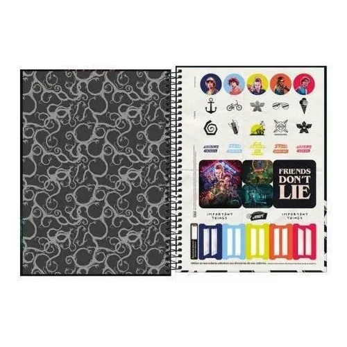 Caderno Stranger Things 1 Matéria 80 Folhas Tilibra 02