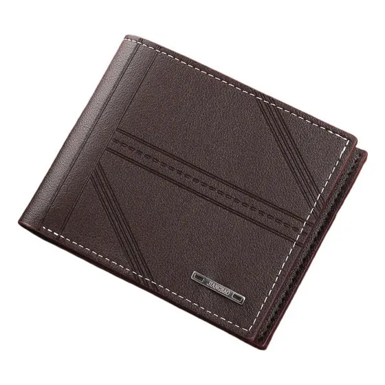 Cartera De Cuero Horizontal En Relieve De Moda Juvenil