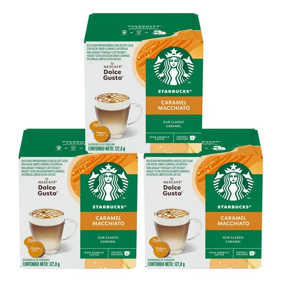Cápsulas De Café Starbucks Caramel Macchiato X3 Cajas