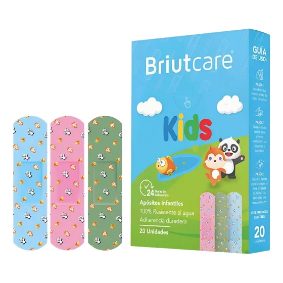 Curitas Briutcare Kids Pqt De 20 Unidades Resistente Al Agua