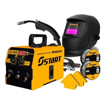 Maquina Solda Inversora Mig Sem Gás 160a Tig Mma Trisolda 220v