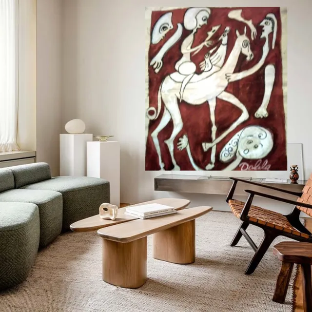 Obra De Arte, Pintura, Cuadro Abstracto, Moderno
