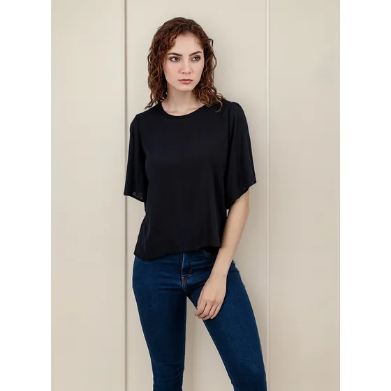 Blusa Lixa - Nébula - Negro