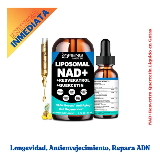 Suplemento Liposomal 60 Ml Nad+ 1650mg Por 2ml Vitamina B3