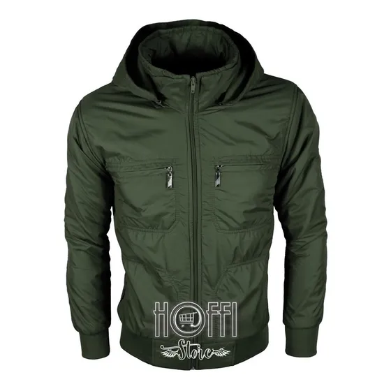 Chaqueta Hombre Capota Removible Impermeable Térmica 