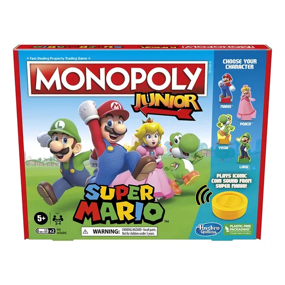 Monopoly Junior Super Mario Hasbro Gaming Juego De Mesa