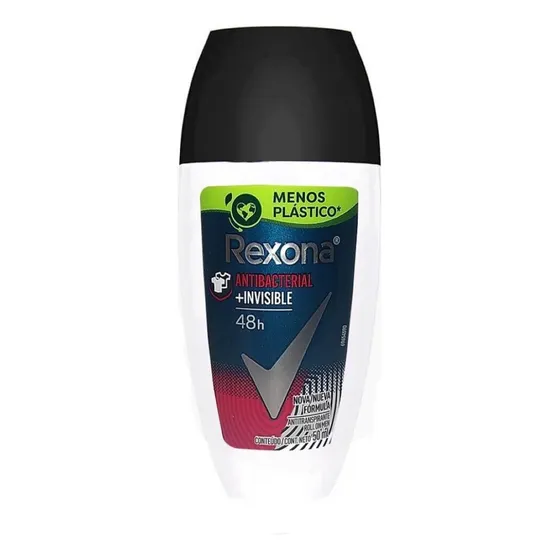Desodorante Roll-on Men Antibacterial+ Invisible 50ml Rexona