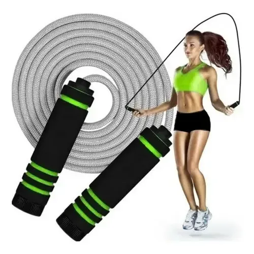 Corda de Pular Profissional Ajustável com Contador Preto 2m Fit
