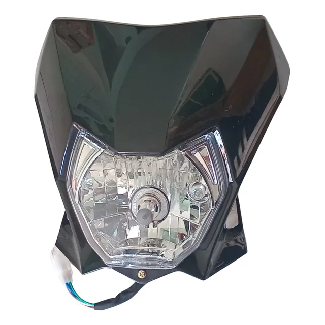 Set Farola + Carenaje Negro Para Kawasaki Klx 150