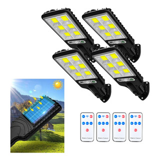 4pcs Lámpara Solar Exterior 3 Modos Led Pared Con Sensor 4pcs Lámpara Solar Exterior 3 Modos Led Pared Con Sensor
