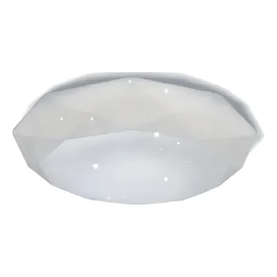 Luminario Plafón Sanelec Decorativo Barcelona 12w 1098 Color Blanco