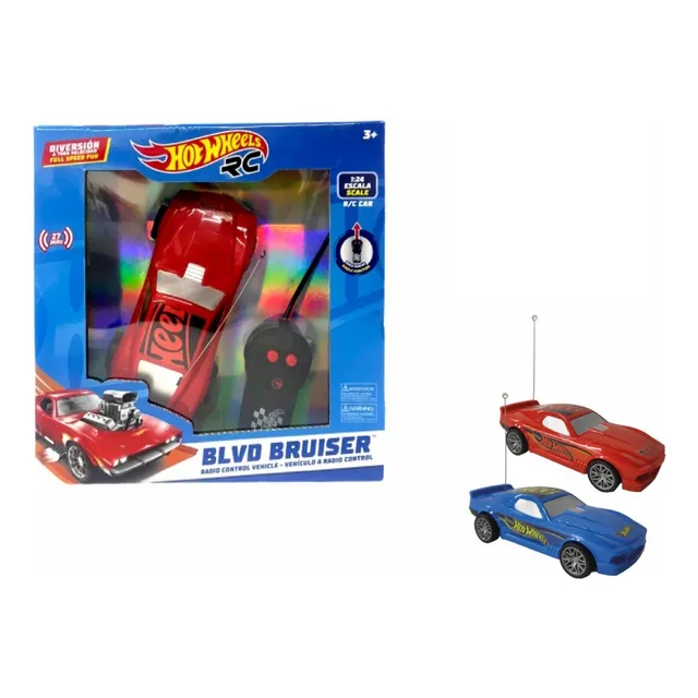 Auto A Control Remoto Hot Wheels Con Luz Red Color Surtido