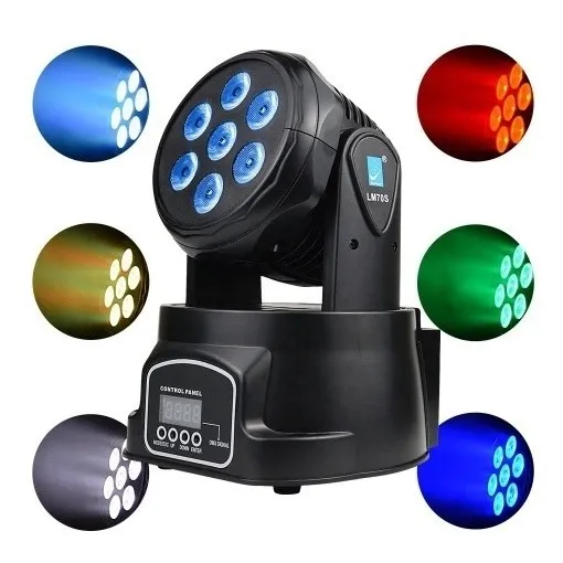 Cabeza Movil Robótica Led D Colores Luces De Discoteca Baile