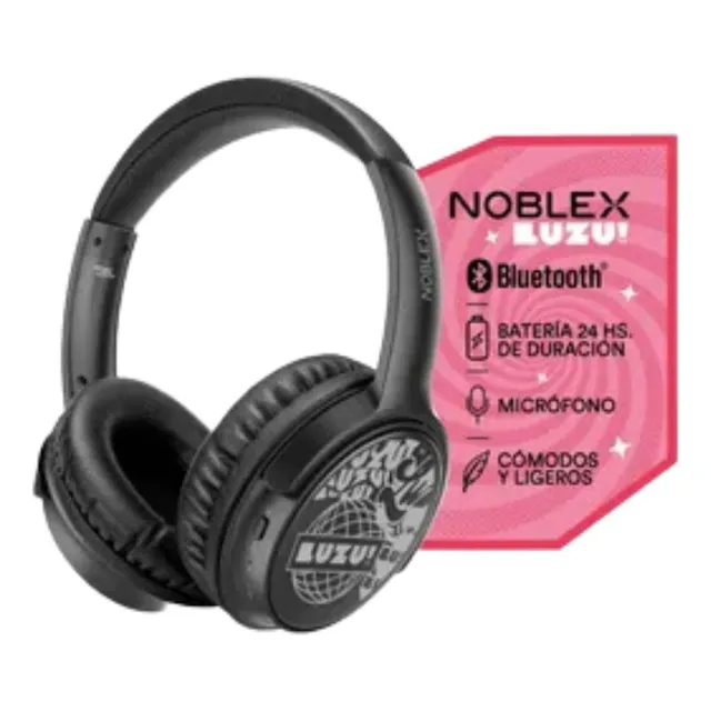 Auricular Noblex Bluetooth Hp350bt Luzu Tv Color Negro