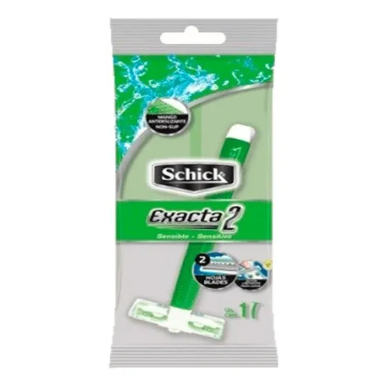 Cuchilla Afeitar Schick Exacta 2 Sensitive 2 Hojas