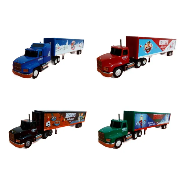 Trailer A Escala 1/64 Mack Ch600 X4 Negro