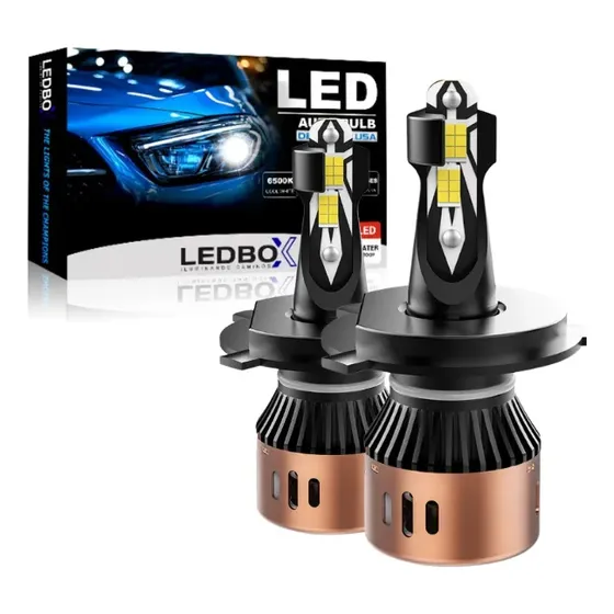 Focos Led Para Auto Kit 16,000lm Faros Luces Carro Luz Hyper H1 Blanco Frío