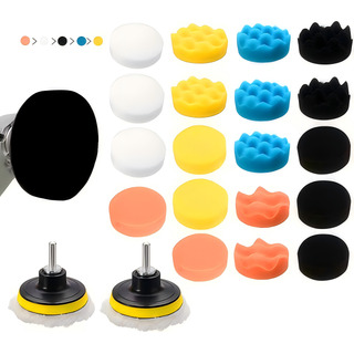 Kit Para Pulir Auto/borlas/taladro/esponjas De 3 In, 25 Pzas Kit Para Pulir Auto/borlas/taladro/esponjas De 3 In, 25 Pzas