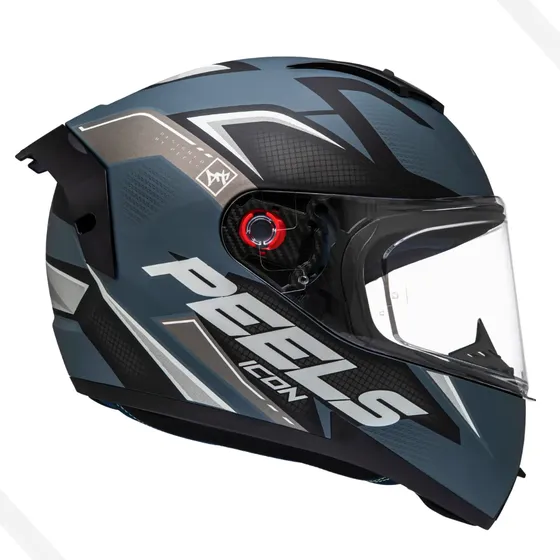 Capacete Peels Icon Element Fechado Esportivo Preto Moto — foto 2